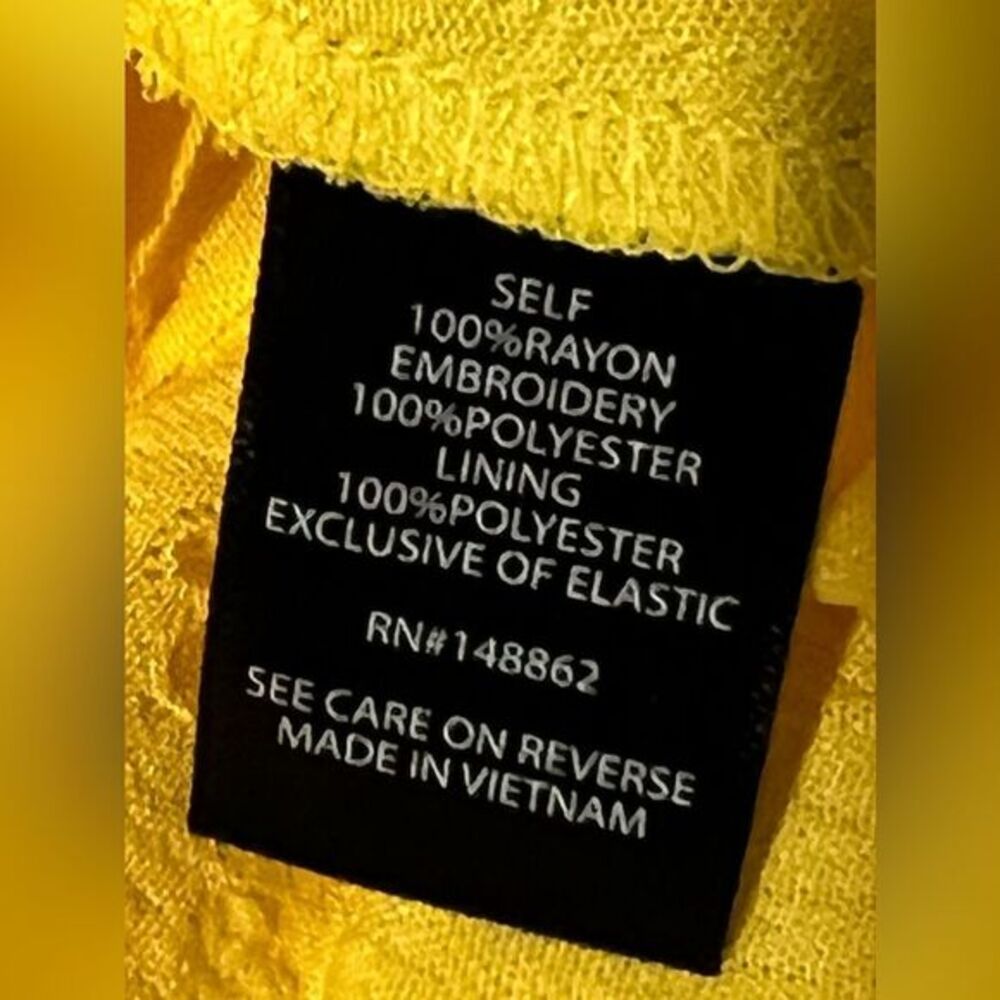 Torrid Peplum Eyelet Cami babydoll sleeveless blouse top yellow‎ size 1X - Picture 11 of 13